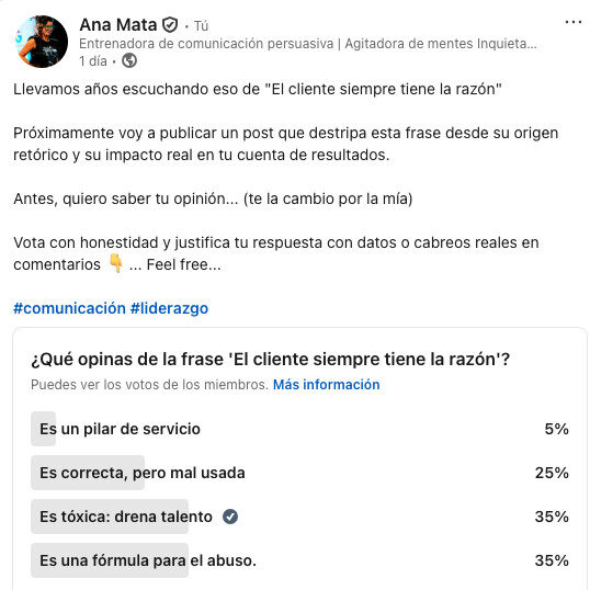 encuesta en linkedin encuesta en linkedin