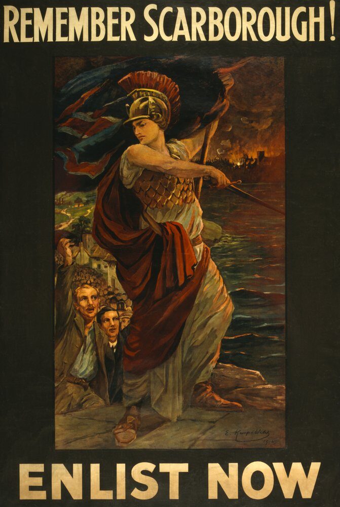 edith kemp welch recruitment poster remember scarborough enlist now pub 1914 (meisterdrucke 647272)